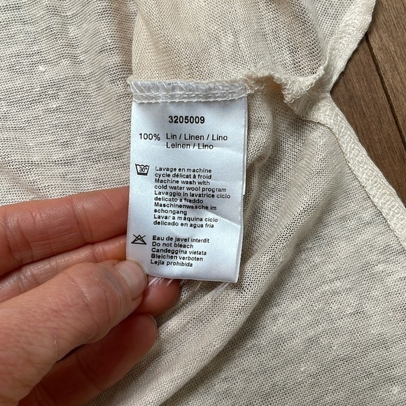 NWT Notshy the hottest cashmere linen maxi dress beach cover, peach cream XS - Picture 9 of 12